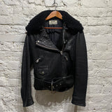 ACNE STUDIOS 
BLACK LEATHER JACKET