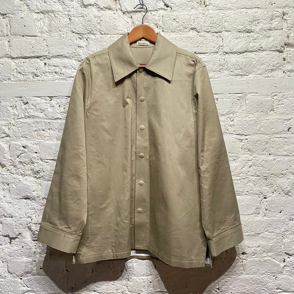 ACNE STUDIOS BEIGE SHIRT JACKET