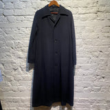 YOHJI YAMAMOTO Y’S WOMENS BLACK OVERCOAT