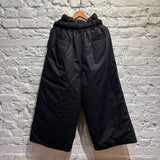 CRAIG GREEN BLACK PADDED CROP TROUSERS