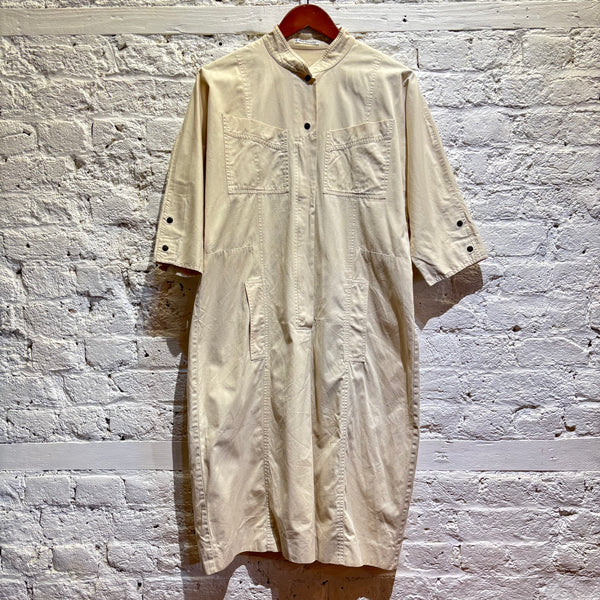 GUY LAROCHE BEIGE SMOCK DRESS