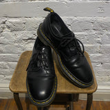 ENGINEERED GARMENTS x DR MARTENS ASYMMETRICAL BLACK LEATHER SHOES