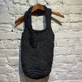 JW ANDERSON METALLIC KNIT TOTEBAG