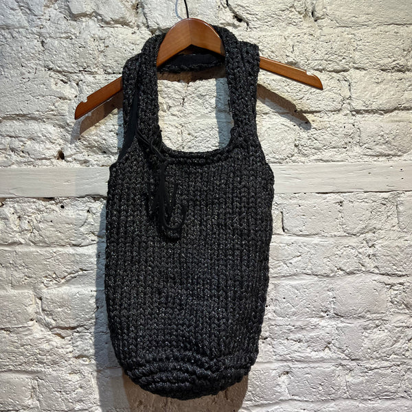 JW ANDERSON METALLIC KNIT TOTEBAG