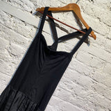YOHJI YAMAMOTO Y’S BLACK WOOL/CUPRO DRESS