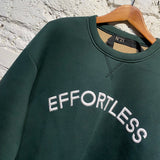 NO. 21 DARK GREEN NEOPRENE SWEATER