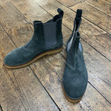 BOTTEGA VENETA 
GREY SUEDE CHELSEA BOOTS