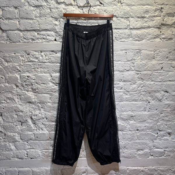 Alexander McQueen MCQ 	BLACK MCQ PIPING TRACK BOTTOMS