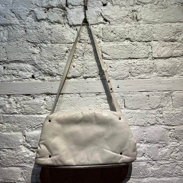 AT-KOLLEKTIVE OFF WHITE LEATHER HANDBAG