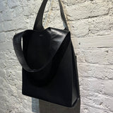COPERNI BLACK LEATHER TOTE