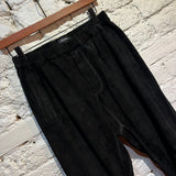 ACADEMIA “SUET” BLACK LAMBS LEATHER PANTALON