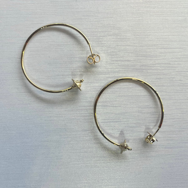 VIVIENNE WESTWOOD 
ROSEMARY HOOP EARRINGS