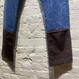 NAMCHEKO “BYRA” JEANS WITH DARK BROWN COTTOM HEMS