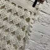 JIL SANDER
HANDMADE WHITE CROCHET SKIRT