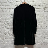 D&G BLACK VELVET FROCK COAT