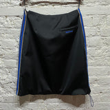 WALES BONNER X ADIDAS 
BLACK/BLUE SATIN PARACHUTE SKIRT