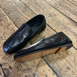 LEMAIRE BLACK LEATHER LOAFERS