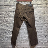 G-STAR RAW BROWN TWILL COTTON TROUSERS