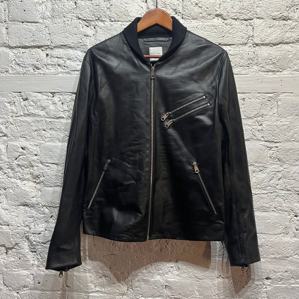 PAUL SMITH 
BLACK NAPPA LEATHER