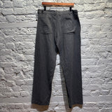 COMME DES GARCONS SHIRT
GREY/MINT CHECK FRONT WOOL TROUSERS