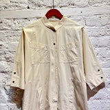 GUY LAROCHE BEIGE SMOCK DRESS