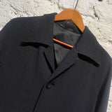 YOHJI YAMAMOTO Y’S WOMENS BLACK OVERCOAT