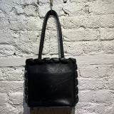 AT-KOLLEKTIVE x NATACHA RAMSEY-LEVI BLACK LEATHER HANDBAG