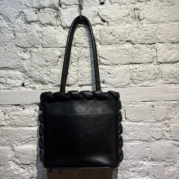 AT-KOLLEKTIVE x NATACHA RAMSEY-LEVI BLACK LEATHER HANDBAG