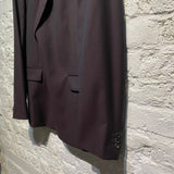 PRADA 2BUTTON POLKA DOT BROWN/BORDEAUX JACKET