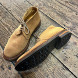 TRICKERS FOR PRINCIPE-FIRENZE TAN SUEDE DESERT BOOTS