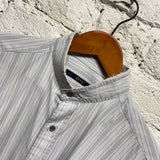 GUCCI 
COLLARLESS STRIPE SHIRT