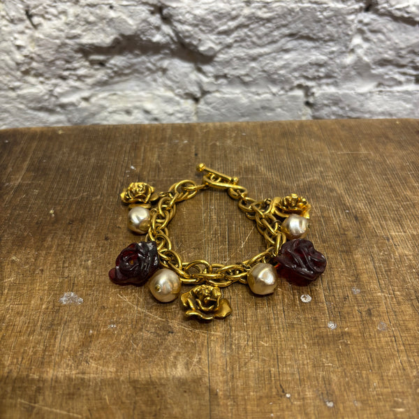 UNGARO PEARL & ROSE BRACELET