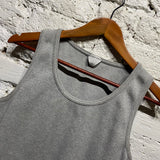 BOTTEGA VENETA GREY RIBBED VEST