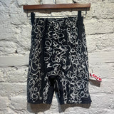 CHARLES JEFFREY LOVERBOY SPANDEX SCRIBBLE SHORTS