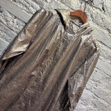 STUSSY VERA HOODED METALLIC OVERCOAT