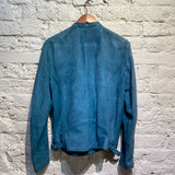 PAUL SMITH TEAL BLUE SUEDE JACKET