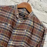RAF SIMONS 
SS17 SLIMFIT LINEN CHECK SHIRT