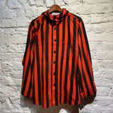 KTZ RED/BLACK STRIPED HOODED SHIRT
