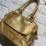 PAUL SMITH METALLIC GOLD LEATHER BAG