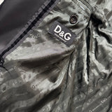 D&G BLACK VELVET FROCK COAT