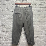 COMME DES GARÇONS MAIN LINE AD2006 GREY STRIPE CROPPED TROUSERS