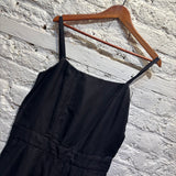 NINA RICCI
BLACK LINEN MINI DRESS