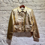 VERONICA BEARD	GOLD LEATHER JACKET