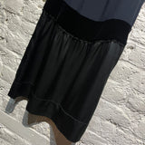 MIU MIU NAVY & BLACK SILK DRESS