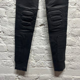 BLK DNM
BLACK LEATHER MOTO TROUSERS
SIZE 27