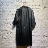 FEAR OF GOD 2017 BLACK LEATHER COAT SILK LINING