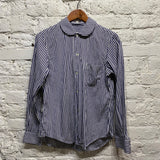 COMME DES GARÇONS 
COMME DES GARÇONS GIRL
NAVY/WHITE STRIPED SHIRT
