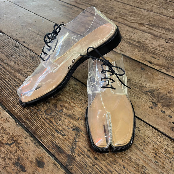 MAISON MARGIELA TRANSPARENT TABI OXFORDS