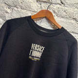 VERSACE 	L'HOMME BLACK JERSEY SWEATER