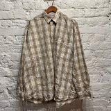 MARTINE ROSE
PLAID CHECK CRINKLE SHIRT